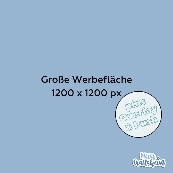 Werbebanner "meinCrailsheim" App - GROSS (Bruttopreis)