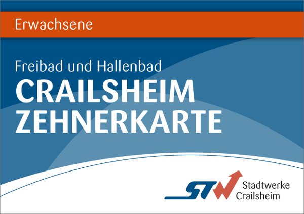 10er Karte Erwachsene Bäder Crailsheim